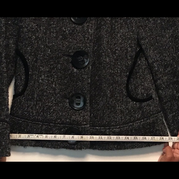 Soïa & Kyo size small, black speckled wool coat - Picture 8 of 9